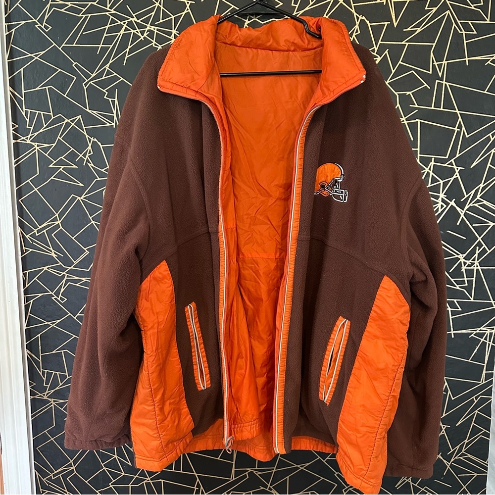 Vintage Cleveland Browns Reversible Jacket